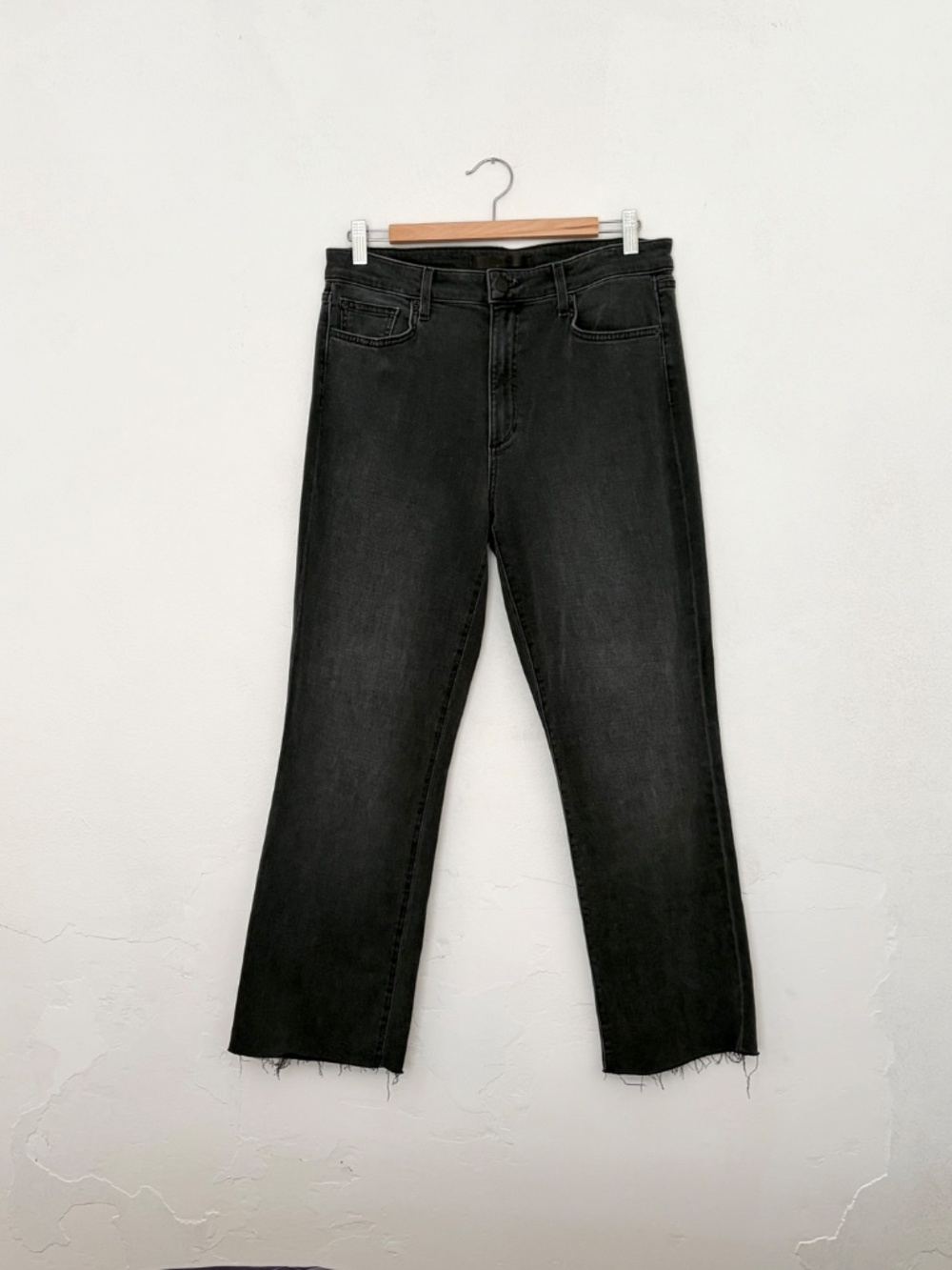 Joe's Jeans Callie High Rise Cropped Bootcut Jeans 31 Delphine Faded Black NWT